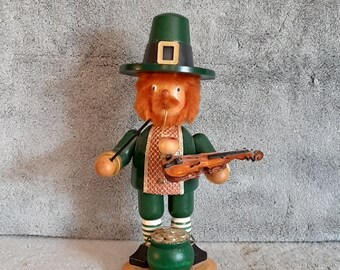 German Smoker - Christian Ulbricht Smoker - Incense Burner - Made in Germany - Hulzkunst - Smoker Leprechaun Theme