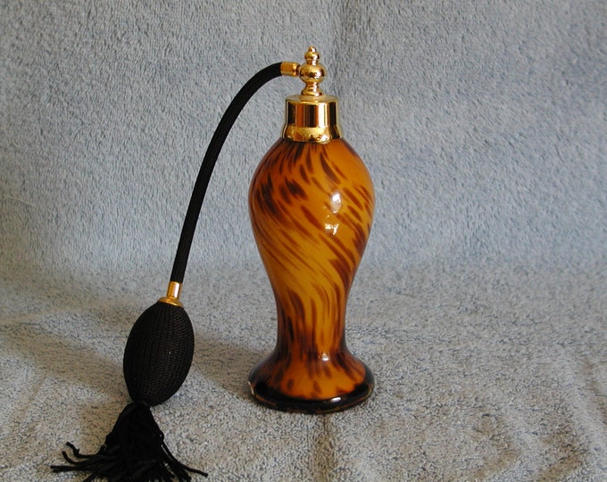 Perfume Bottle With Atomizer Art Glass Etsy