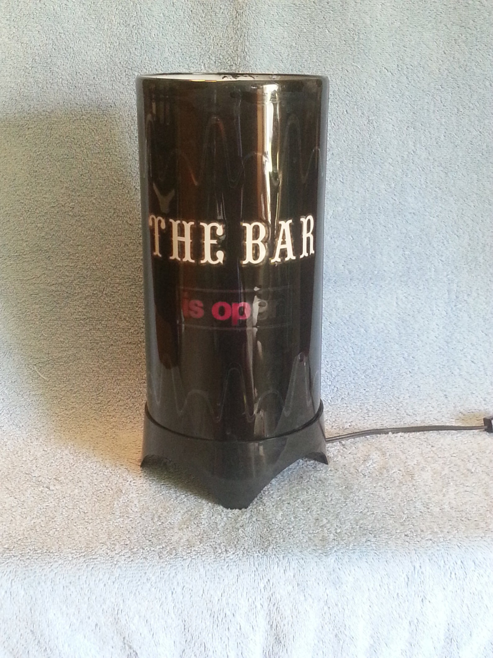 Accent Lamp Bar Lamp The Bar is Open Lamp Revolving Lamp | Etsy