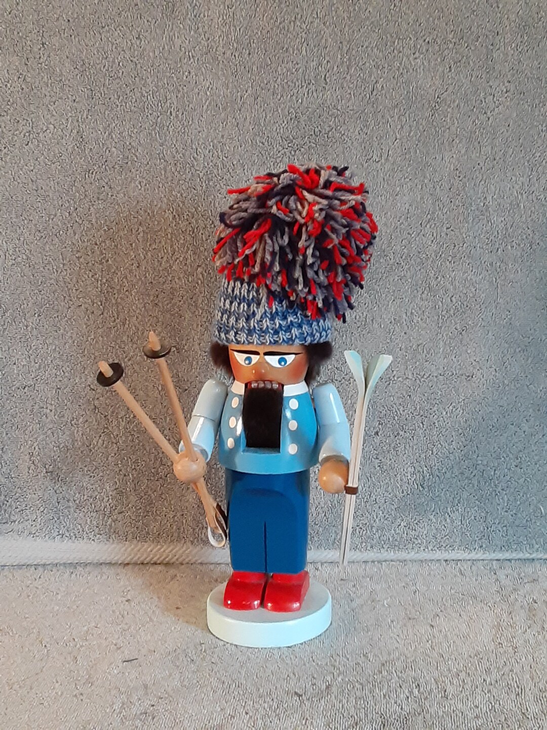 Steinbach Nutcracker Made in Germany Volkskunst Cross Country Skier Nutcracker Etsy