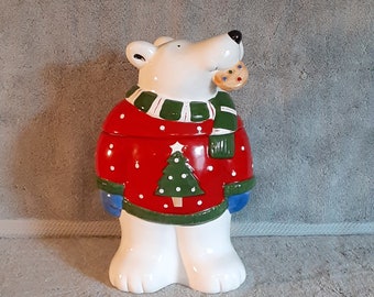 Cookie Jar - Dog Theme - Christmas Cookie Jar - Coco Dowley - Treat Jar - Biscuit Jar
