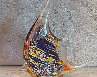 Art Glass Angel Fish - Murano Style