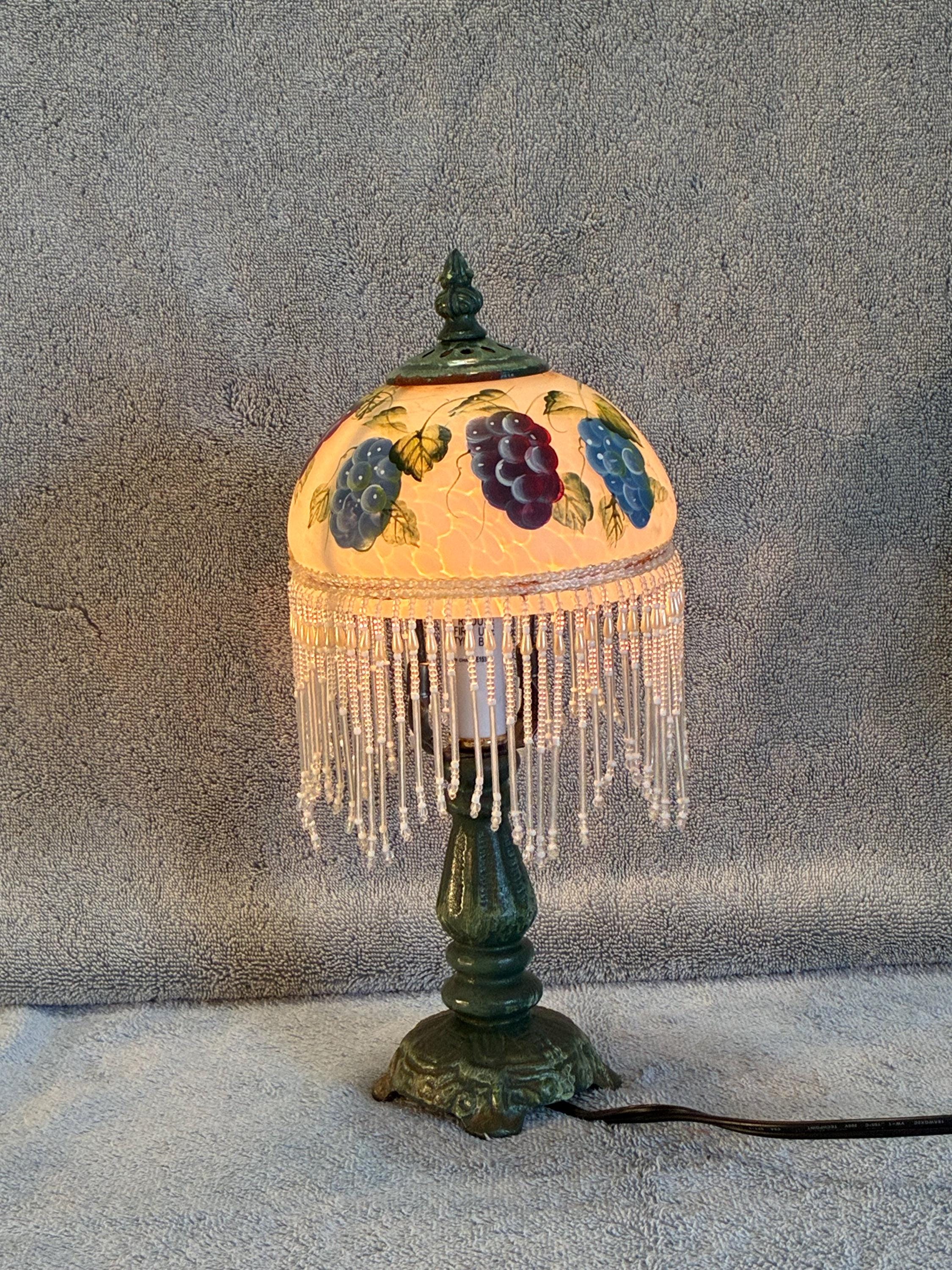 Glass Shade Grape Lamp - Etsy