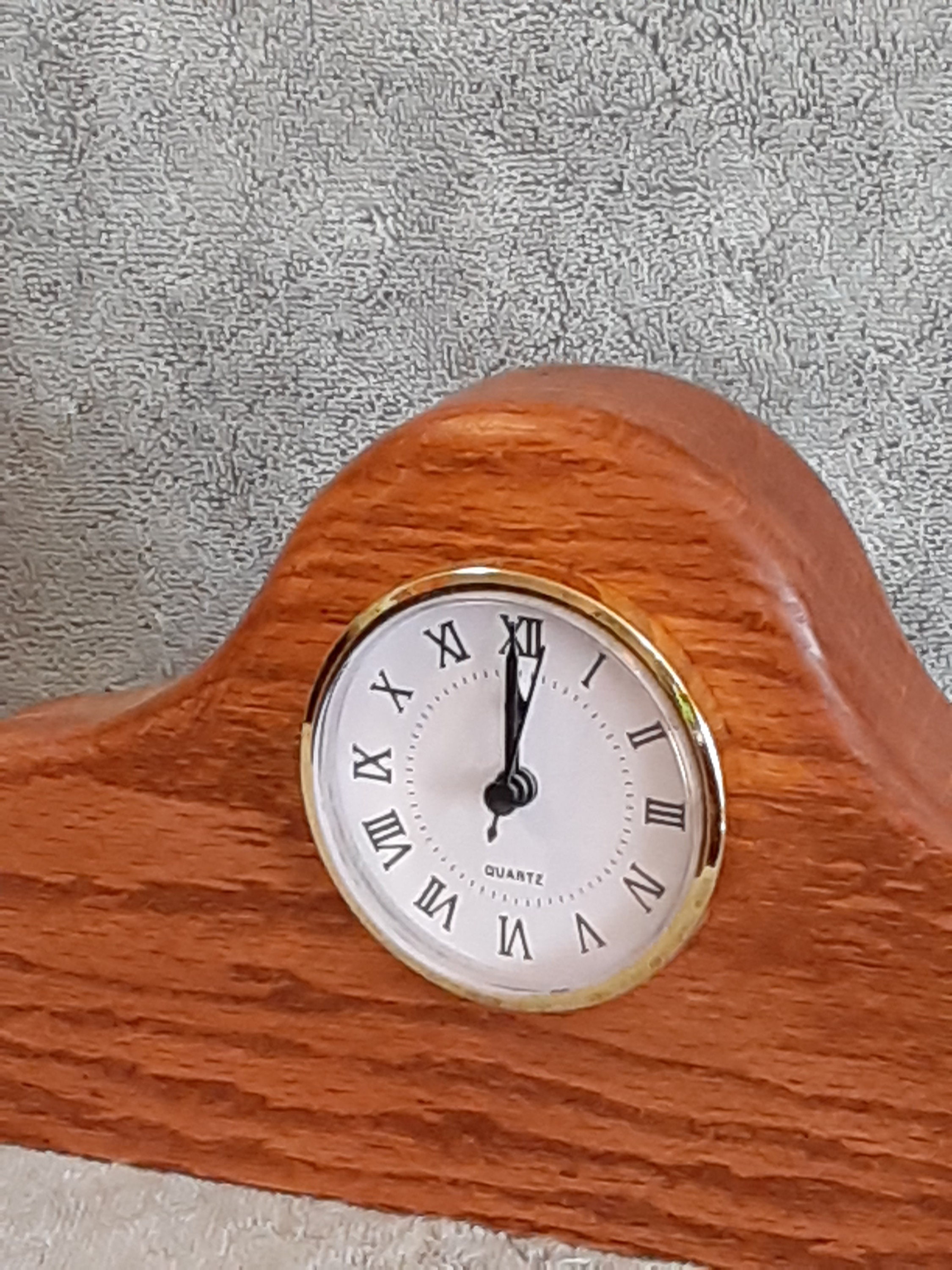 Clock - Hand Made Clock - Desk Clock - Wooden Clock - Oak Clock - Etsy
