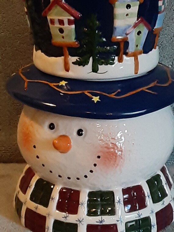 Snowman Cookie Jar Nantucket Co. Cookie Jar Snowman Theme Storage Jar Treat Jar