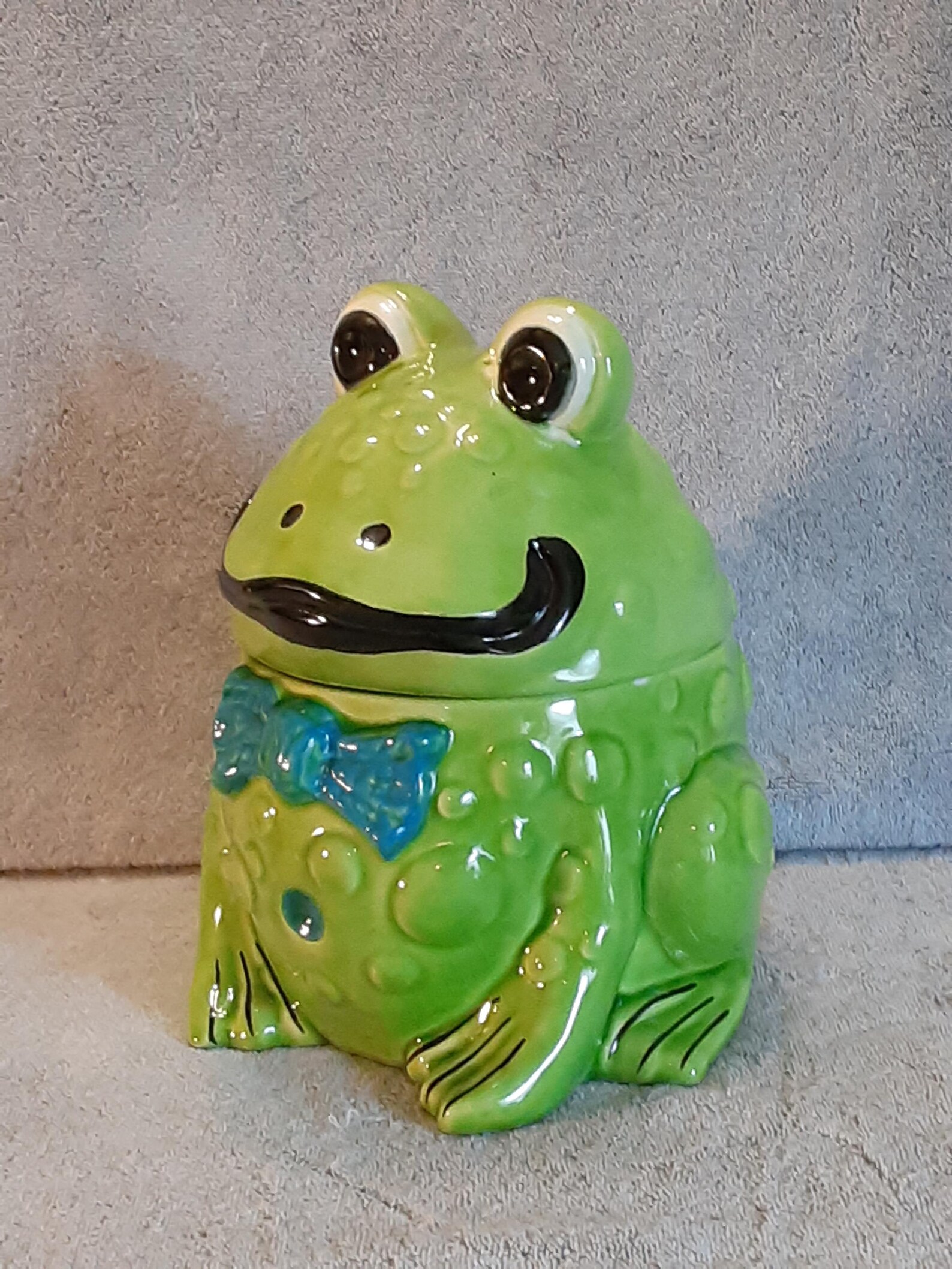 Cookie Jar - Frog Cookie Jar 1960s - Doranne of California - Treat Jar ...