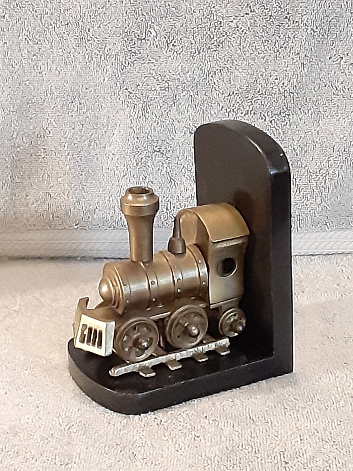 Brass Bookends Train Bookends Bookends Steam Etsy