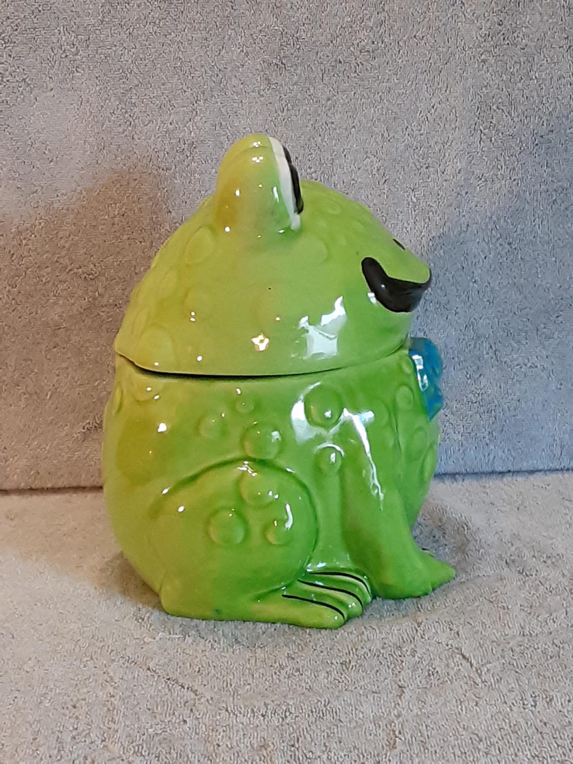 Cookie Jar - Frog Cookie Jar 1960s - Doranne of California - Treat Jar ...