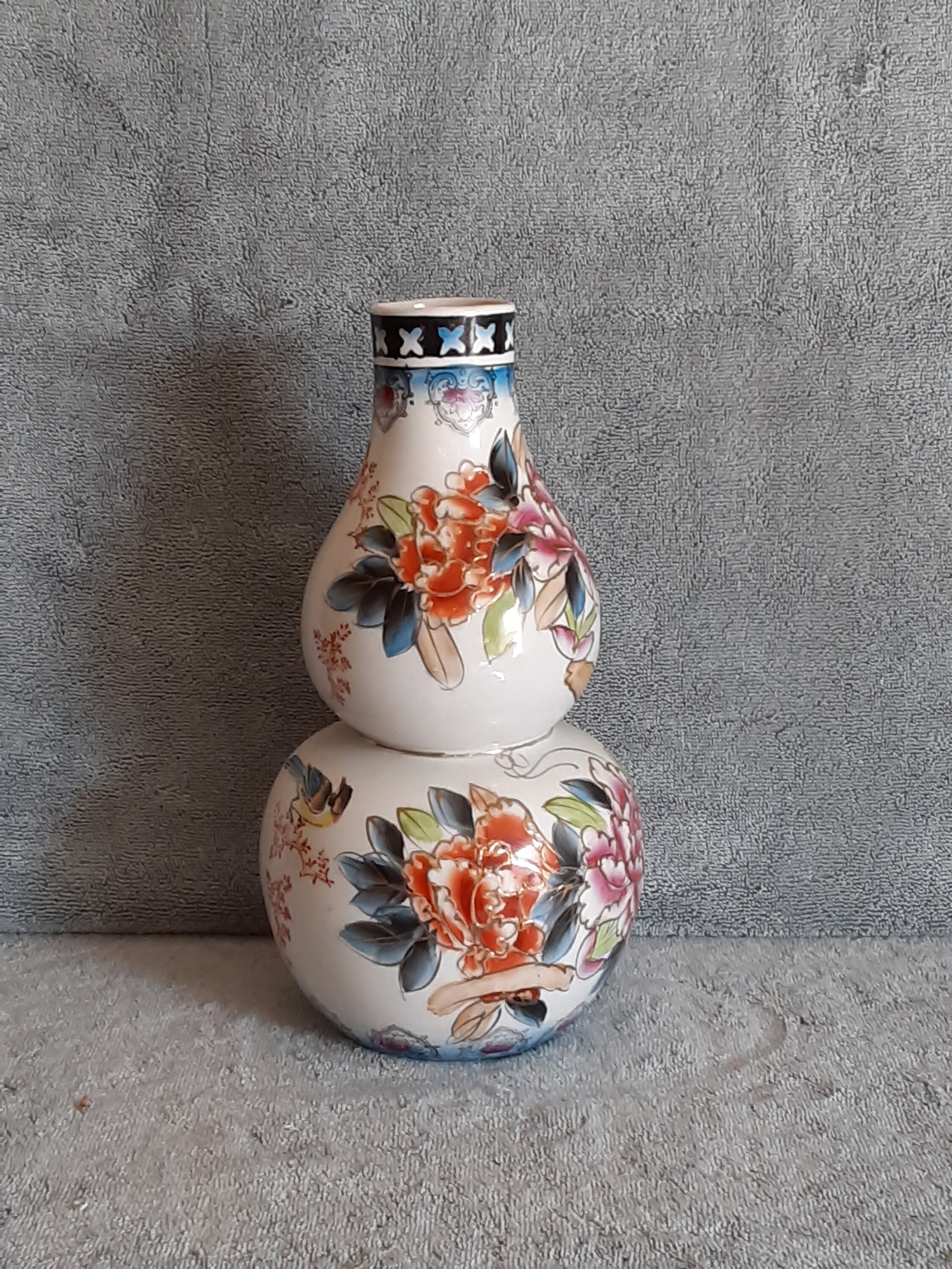 Vase - Asian Vase - Floral Themed Vase