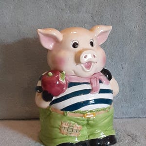 Cookie Jar - Pig Theme Cookie Jar - Treat Jar - Storage Jar - Biscuit Jar - Treat Jar