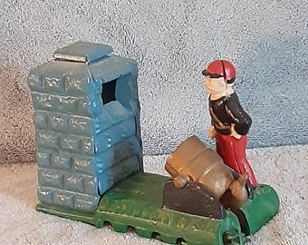 Cast Iron Mechanical Bank - Artillery Bank