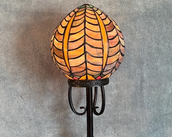 Stained Glass Lamp - Accent Lamp - Geometric Design - Table Lamp