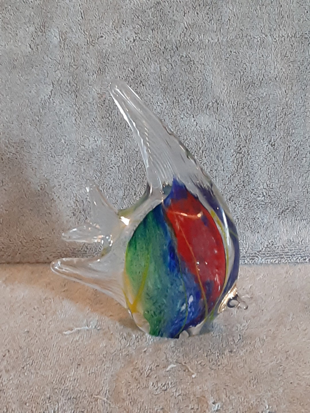 Art Glass Angel Fish - Murano Style - Etsy