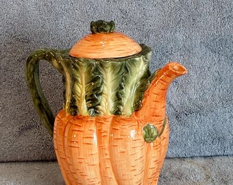 Teapot - Pumpkin Teapot - Fall Themed Teapot - Autumn Teapot - Harvest Themed Teapot