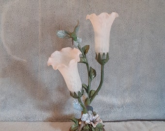 Angels Trumpet Lamp - Hummingbird Lamp - Accent Lamp - Lily Lamp - Bradford Exchange Limited Edition - Lena Liu - Luminous Wings