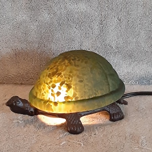 Accent Lamp - Turtle Nightlight - Turtle Lamp - Cast Metal Lamp