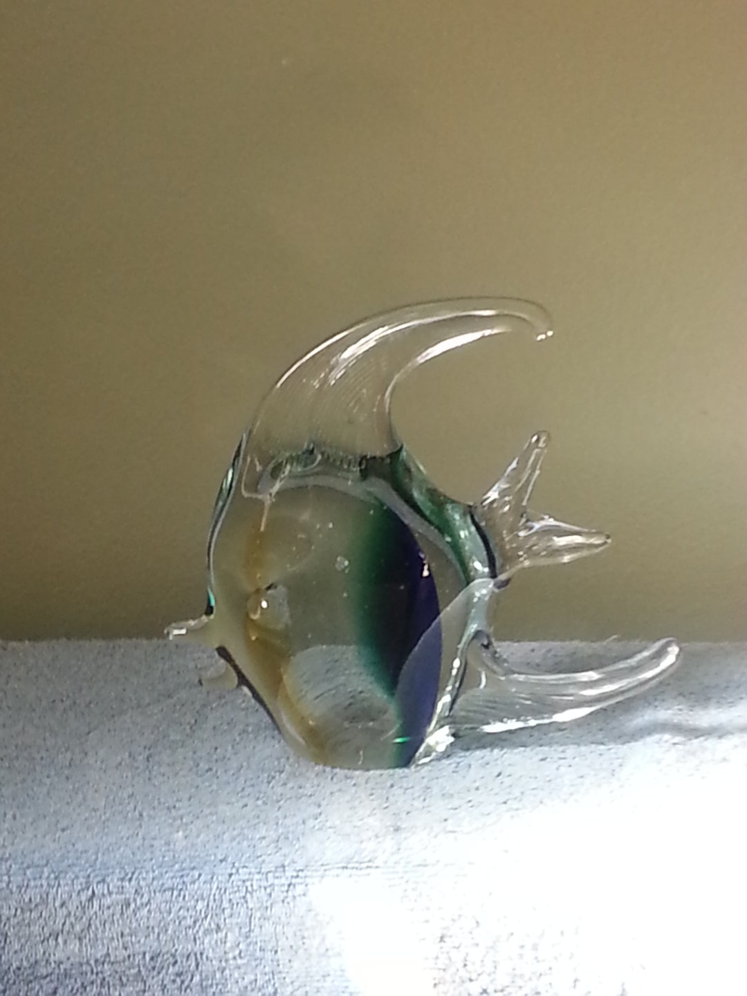 Art Glass Angel Fish - Murano Style - Etsy