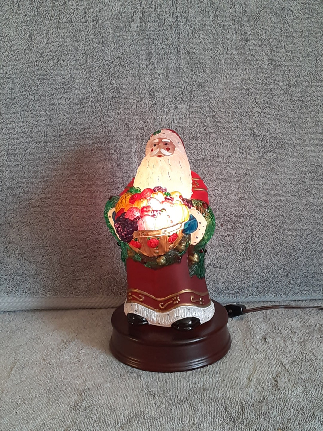 Merck Family's Old World Christmas Light the Bountiful Santa Light