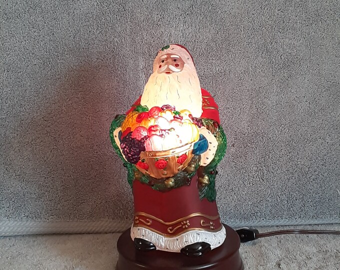 Merck Family's Old World Christmas Light the Bountiful Santa Light