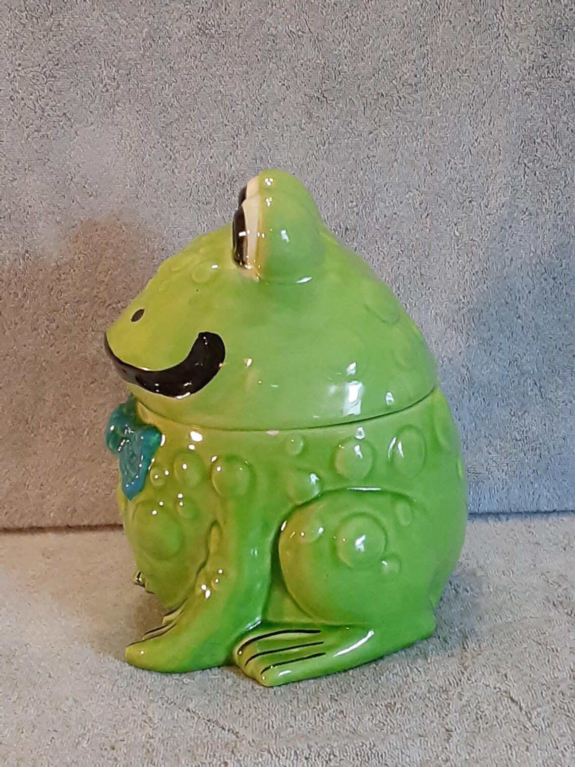 Cookie Jar - Frog Cookie Jar 1960s - Doranne of California - Treat Jar ...