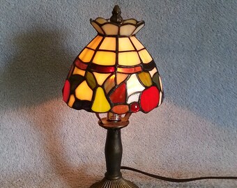 Stained Glass Lamp - Fruit Motif - Accent Lamp