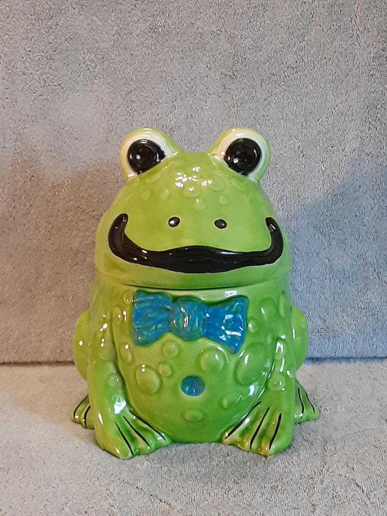 Cookie Jar - Frog Cookie Jar 1960s - Doranne of California - Treat Jar ...