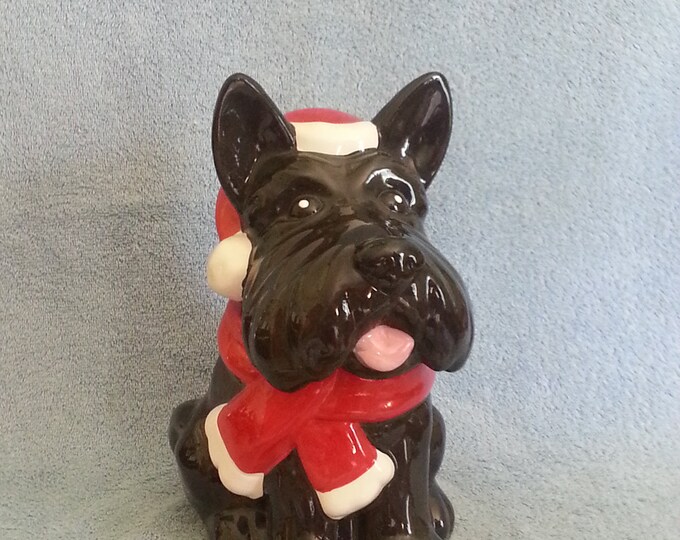 Cookie Jar Scottie Dog Theme Dog Treat Jar Storage Jar Etsy