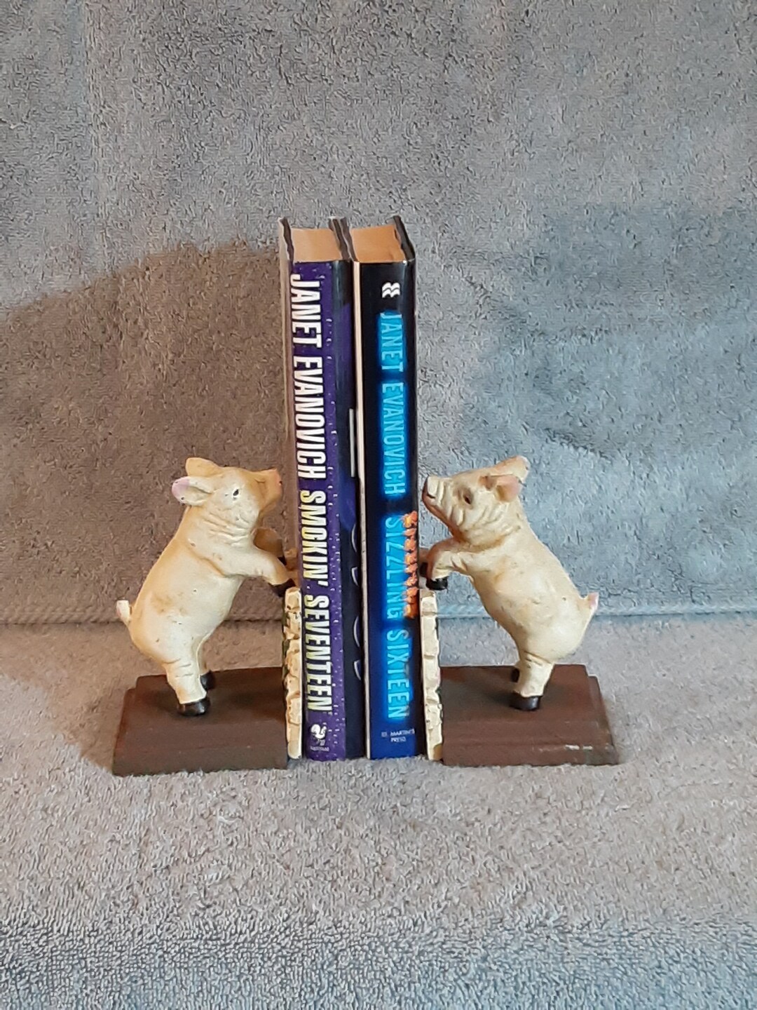Cast Iron Bookends Pig Bookends Farm Themed Bookends Etsy