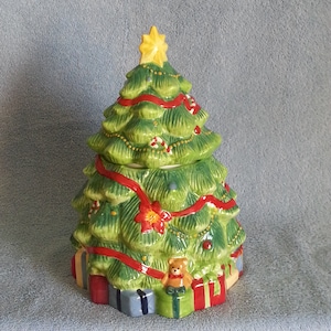 Cookie Jar - Christmas Tree Cookie Jar - Storage Jar - Treat Jar - Biscuit Jar