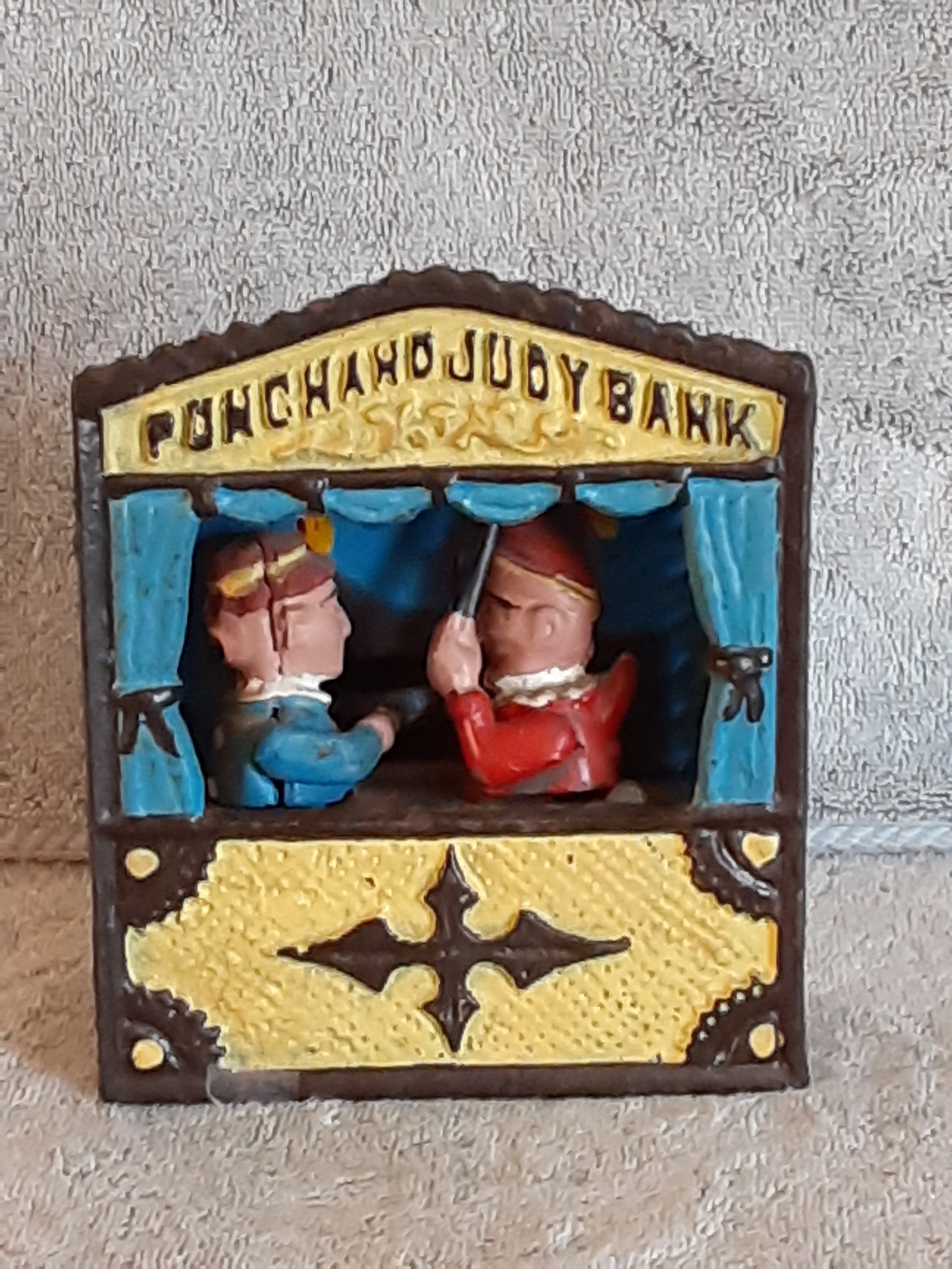 Cast Iron Mechanical Bank - Punch and Judy
