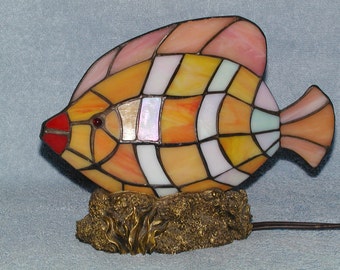 Nightlight - Stained Glass Fish - Accent Lamp
