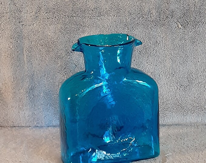 Blenko Glass Pitcher - Art Glass Pitcher - Etsy