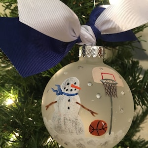 Basketball Player, Sports Enthusiasts ,Hoops, Team Supporter ornament