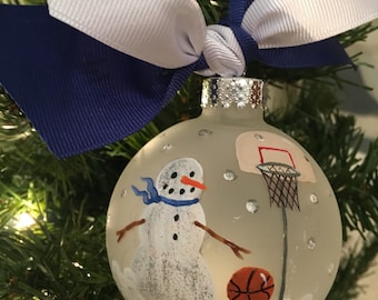 Basketball Player, Sports Enthusiasts ,Hoops, Team Supporter ornament