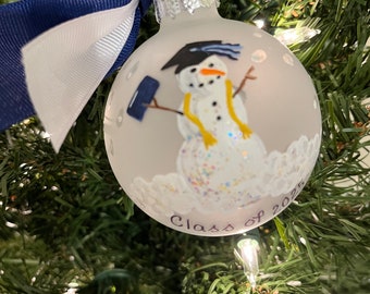 Graduation ornament, graduation gift, cap and gown, student gift