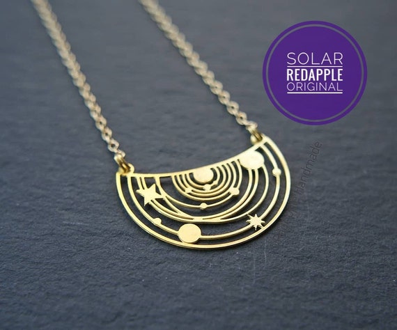 Solar System Necklace | Constellation Jewellery | Original RedApple Design