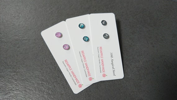 Floral Blossom Stud Earrings | 3 colours available