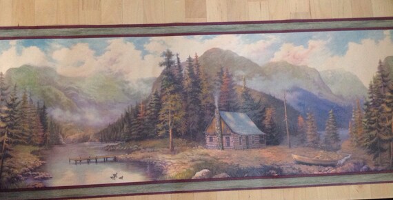 Cabin In The Woods Wallpaper Trim Etsy