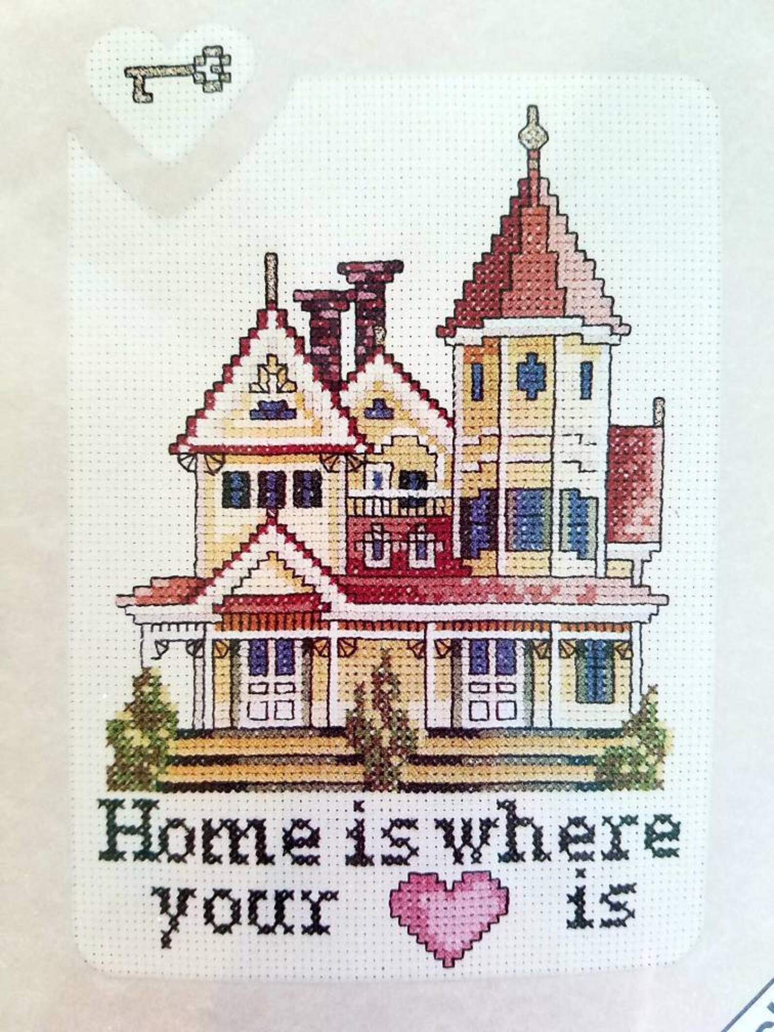 Home is Where Your Heart is Cross Stitch Kit Love Notes Wall Etsy
