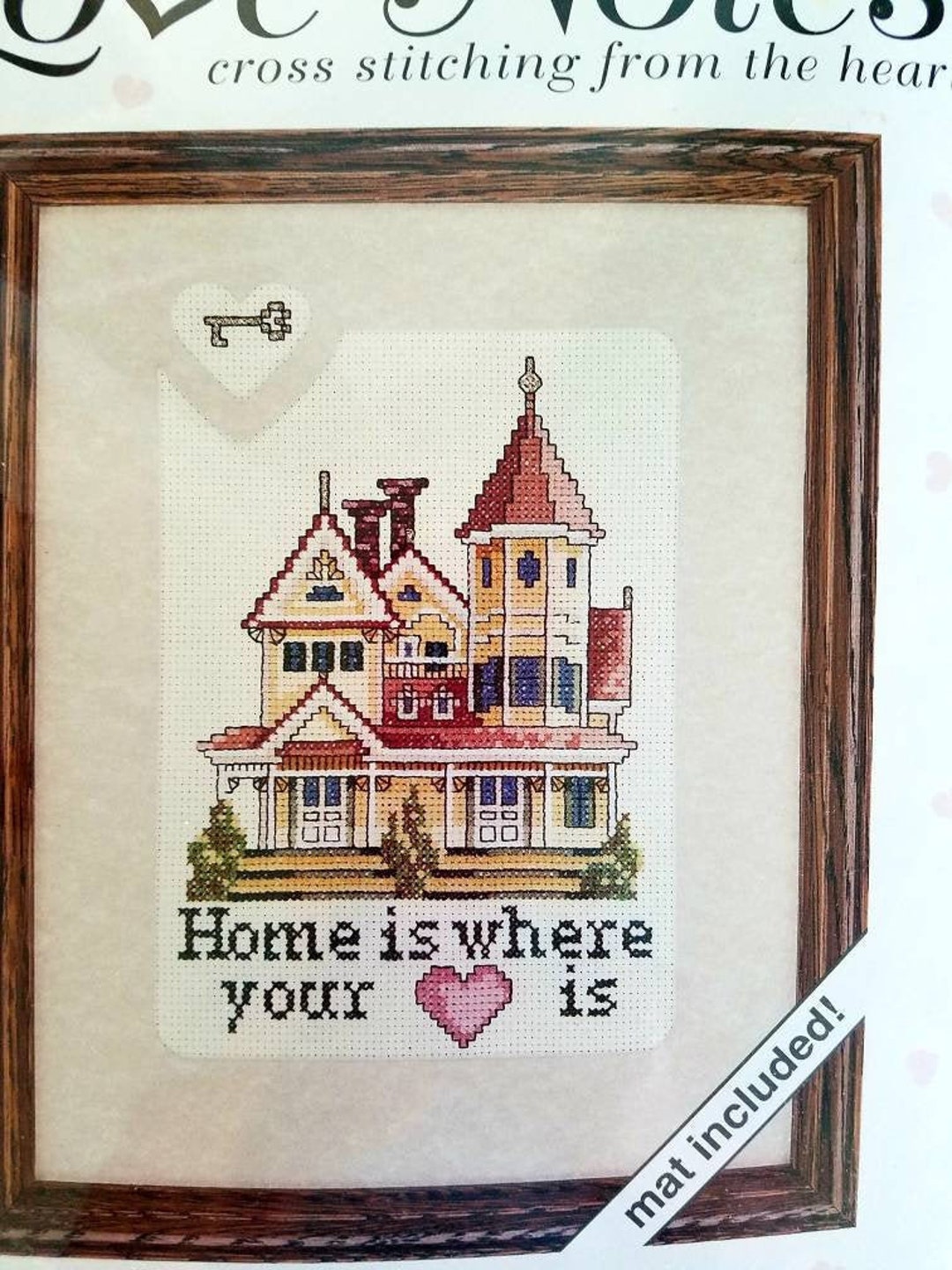 Home is Where Your Heart is Cross Stitch Kit Love Notes Wall Etsy