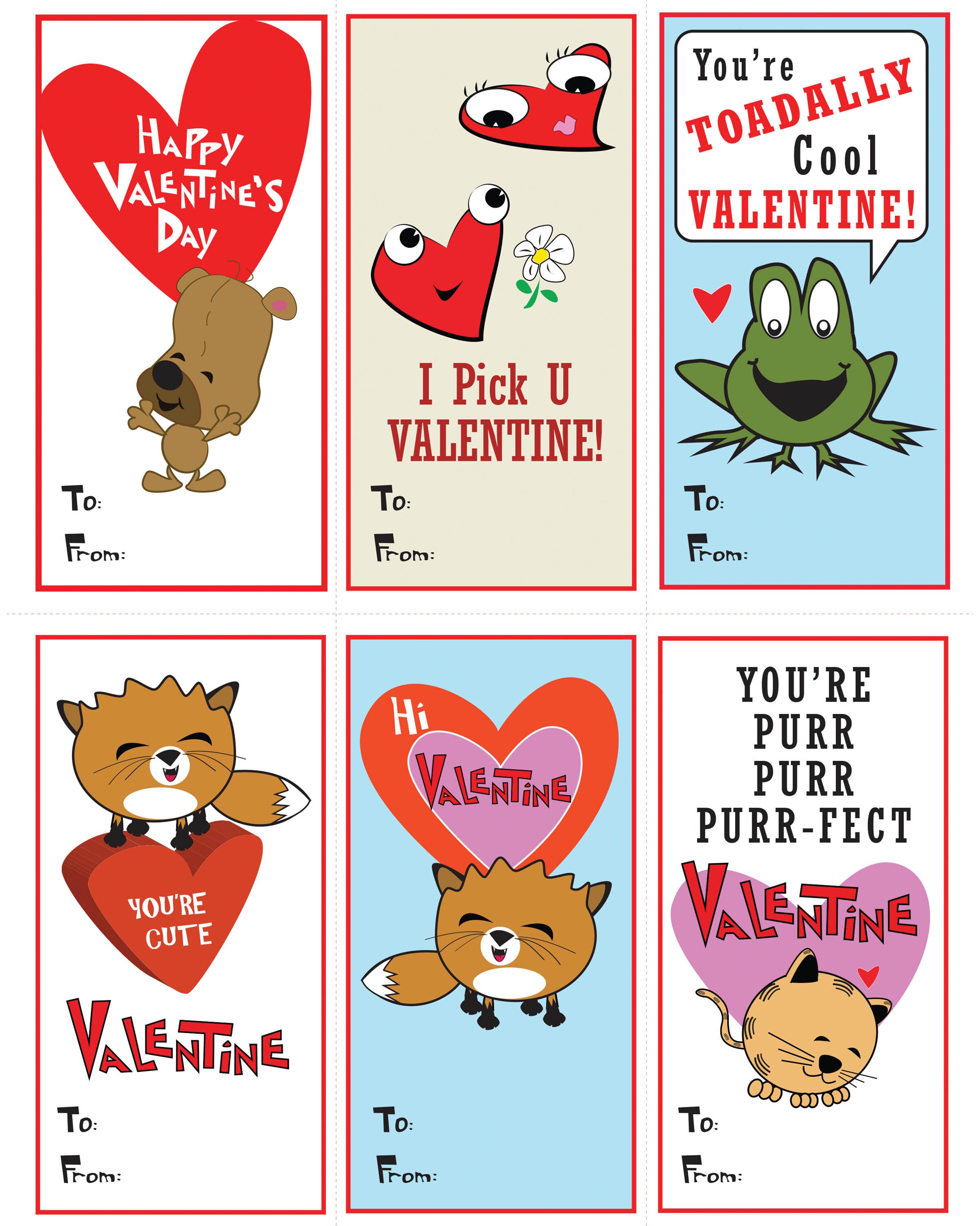 Printable Valentine Cards For Kids Printable Valentine Cards Kids Valentine Cards Instant