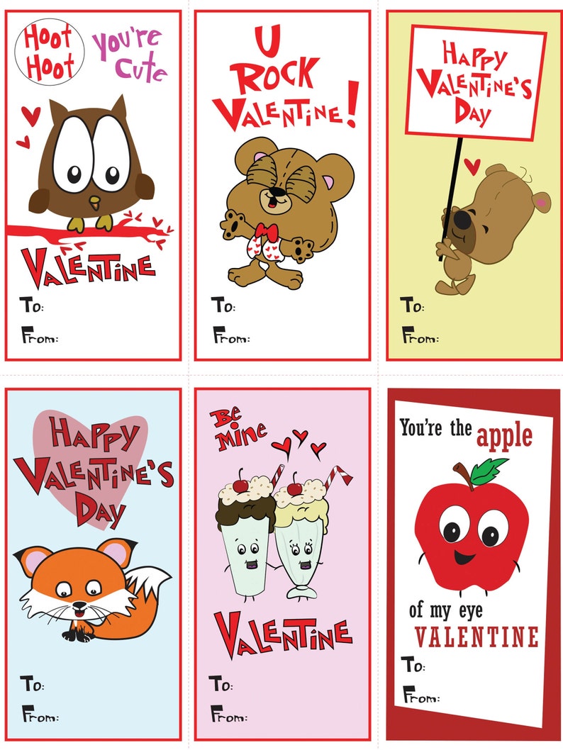 Printable Valentine Cards for Kids Printable Valentine Cards Kids