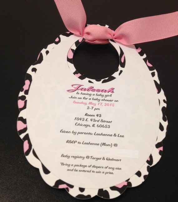 Baby Bib Baby Shower Invitations- Sip n See Baby Sprinkle Invites Il_570xn