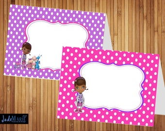 Doc McStuffins [inspired] Food tent labels birthday party digital favors