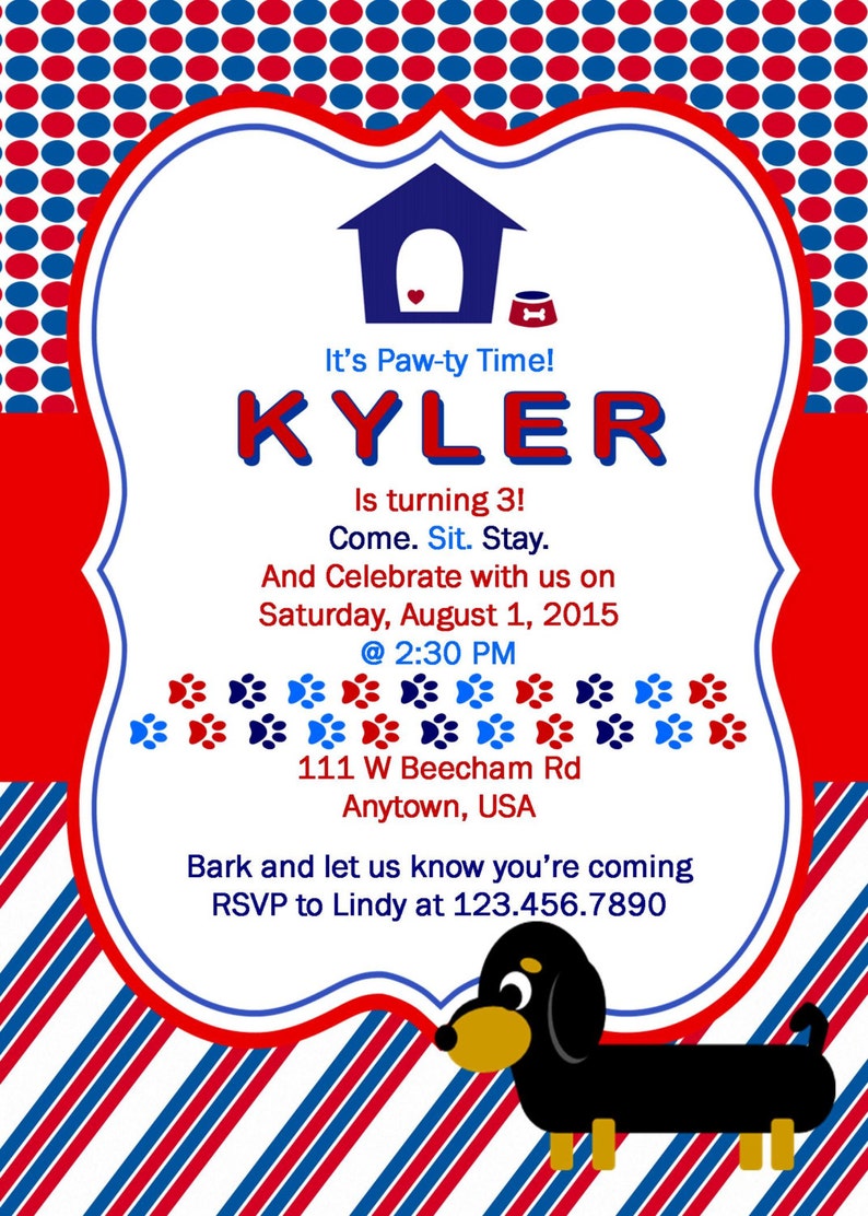 Puppy Party Water Bottle Labels Printable Labels DIY - Etsy