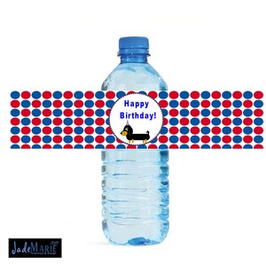 Puppy Party Water Bottle Labels- Printable Labels DIY - Etsy