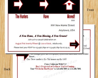 Housewarming Invite-- New House invitations We've moved Printable Invite digital invitation announcement