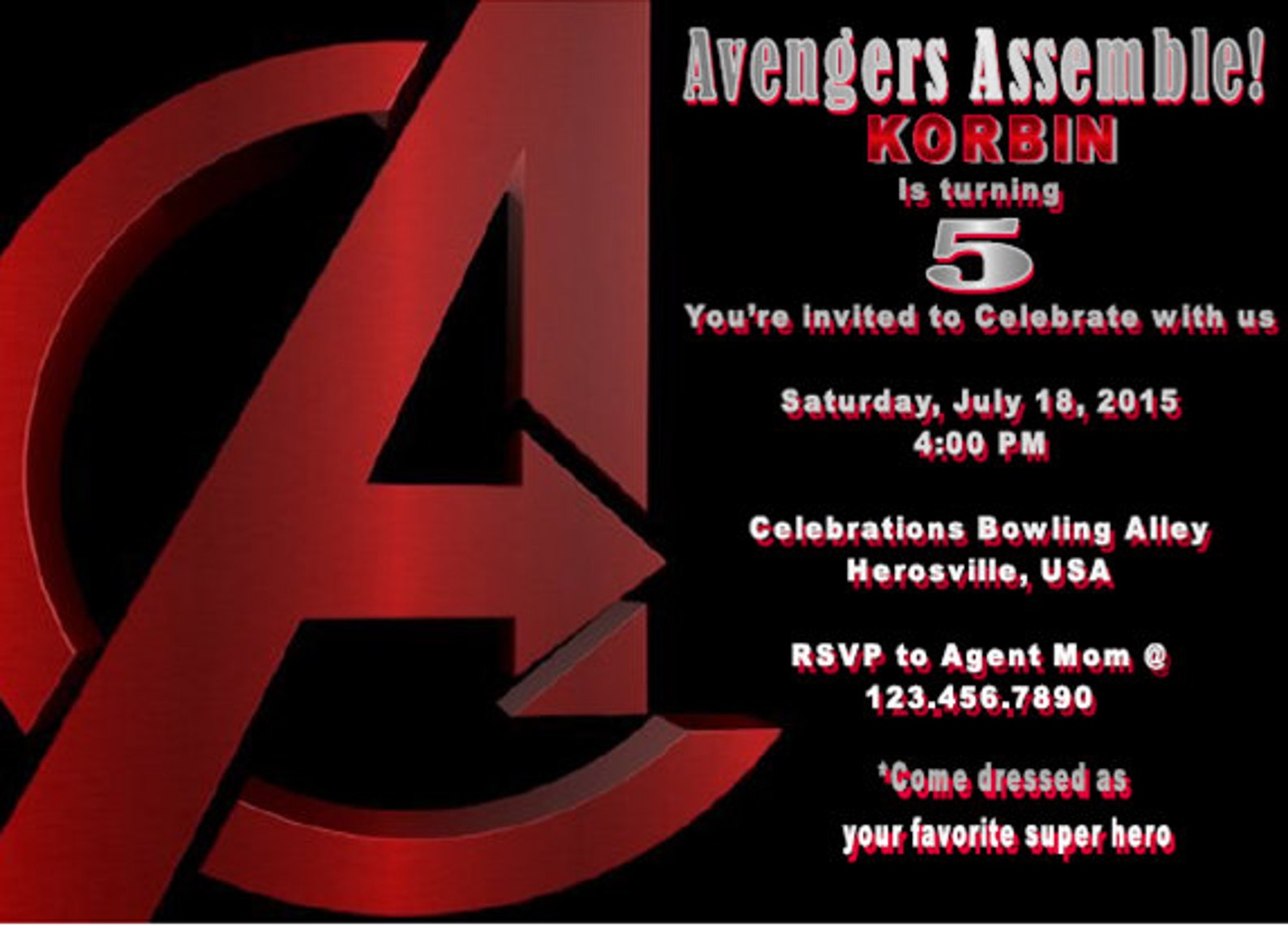 Avengers Invitations First Birthday Party Iron Man Captain Etsy
