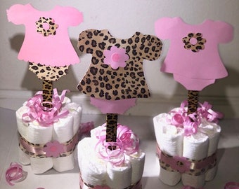 Adorable Baby Shower Mini Diaper cake centerpieces girl or boy