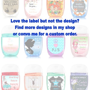 Labels only Frozen inspired Hand Sanitizer labels birthday party favors Digital or Peel and stick labels image 6